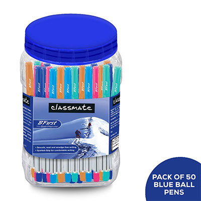 Classmate BFirst Ball Pen (Blue)- Pack of 50